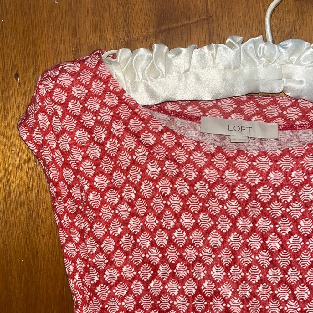 LOFT business casual flattering cotton dress size XS